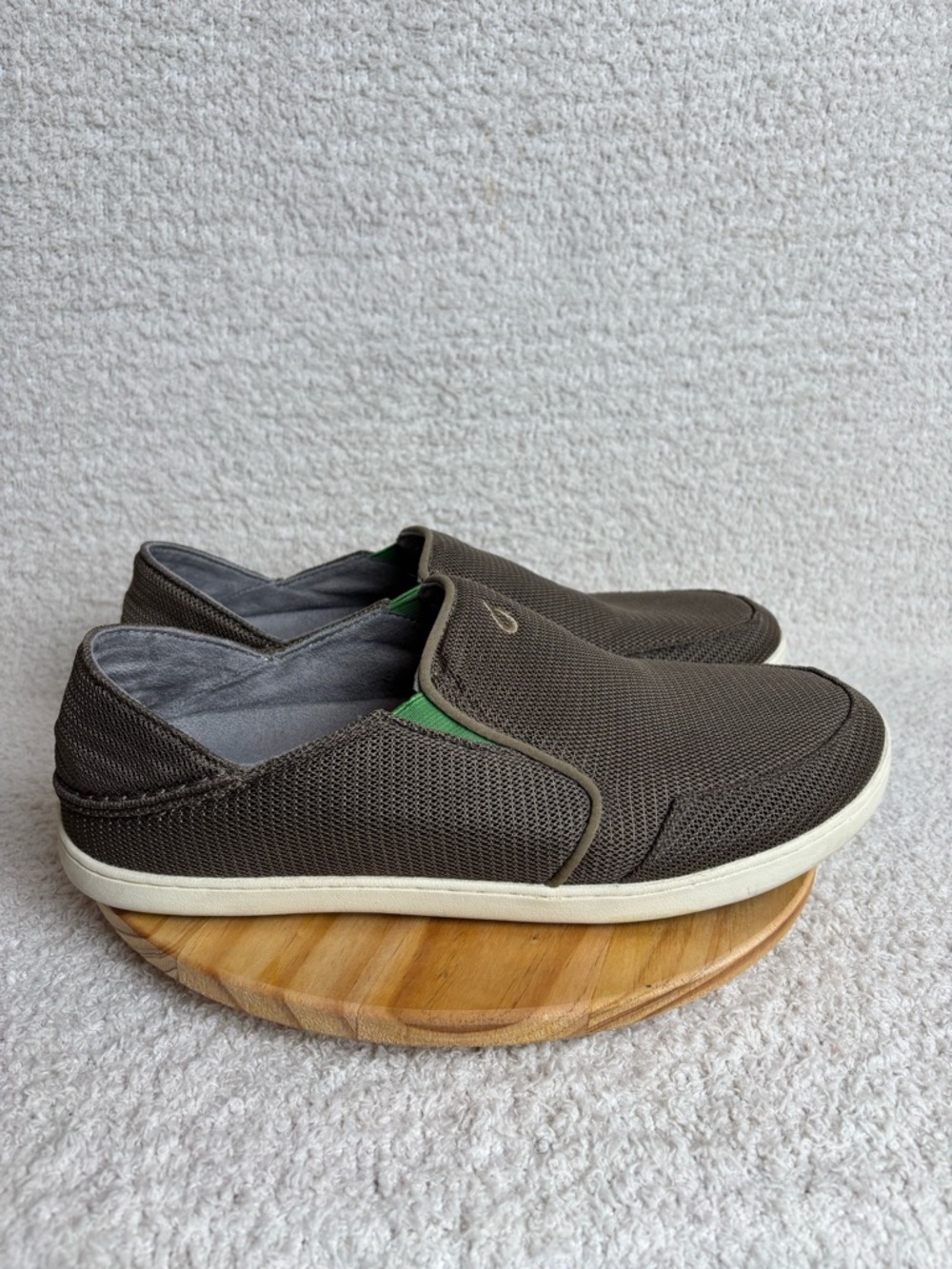 Olukai Nohea Mesh Slip On Mustang Lime Peel Colorway Mens 11 Sneakers